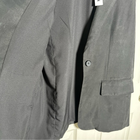 Steve Madden Womens Medium Vest Black Blazer Pockets Sleeveless Lined Midweight - Picture 7 of 11